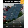 imageFOCEAN Boat Flooring  EVA Foam Boat Decking  Marine Flooring Marine Mats for Boats RV Yacht Kayak 945quotx 472quot236quot157quotBlack  Blue Lines