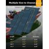 imageFOCEAN Boat Flooring  EVA Foam Boat Decking  Marine Flooring Marine Mats for Boats RV Yacht Kayak 945quotx 472quot236quot157quotBlack  Blue Lines
