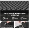 imageFOCEAN Boat Flooring  EVA Foam Boat Decking  Marine Flooring Marine Mats for Boats RV Yacht Kayak 945quotx 472quot236quot157quotBlack