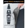 imageFOCEAN Boat Flooring  EVA Foam Boat Decking  Marine Flooring Marine Mats for Boats RV Yacht Kayak 945quotx 472quot236quot157quotDark Grey  Blue Lines