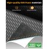 imageFOCEAN Boat Flooring  EVA Foam Boat Decking  Marine Flooring Marine Mats for Boats RV Yacht Kayak 945quotx 472quot236quot157quotGrey  Black Lines