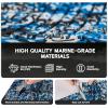 imageFOCEAN Boat Flooring  EVA Foam Boat Decking  Marine Flooring Marine Mats for Boats RV Yacht Kayak 945quotx 472quot236quot157quotSpeed Blue