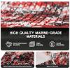 imageFOCEAN Boat Flooring  EVA Foam Boat Decking  Marine Flooring Marine Mats for Boats RV Yacht Kayak 945quotx 472quot236quot157quotSpeed Red
