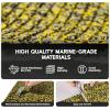 imageFOCEAN Boat Flooring  EVA Foam Boat Decking  Marine Flooring Marine Mats for Boats RV Yacht Kayak 945quotx 472quot236quot157quotYellow Flower
