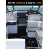 imageFOCEAN Boat Flooring EVA Foam Boat Decking Camo Marine Flooring SelfAdhesive Marine Mat for Motorboat RV Yacht Kayak 945quot x 472quot236quot157quotBlack