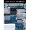 imageFOCEAN Boat Flooring EVA Foam Boat Decking Camo Marine Flooring SelfAdhesive Marine Mat for Motorboat RV Yacht Kayak 945quot x 472quot236quot157quotOcean Camo