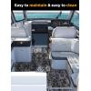 imageFOCEAN Boat Flooring EVA Foam Boat Decking Camo Marine Flooring SelfAdhesive Marine Mat for Motorboat RV Yacht Kayak 945quot x 472quot236quot157quotSnow Camo