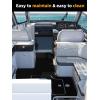 imageFOCEAN Boat Flooring EVA Foam Boat Decking Marine Flooring Brushed Texture Marine Mats for Boats Yacht Kayak RV 945quot x472quot 236quot157quotBlack
