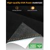 imageFOCEAN Boat Flooring EVA Foam Boat Decking Marine Flooring Brushed Texture Marine Mats for Boats Yacht Kayak RV 945quot x472quot 236quot157quotBlack
