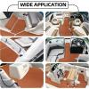 imageFOCEAN Boat Flooring EVA Foam Boat Decking Marine Flooring Brushed Texture Marine Mats for Boats Yacht Kayak RV 945quot x472quot 236quot157quotBrownBlack Back