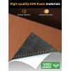 imageFOCEAN Boat Flooring EVA Foam Boat Decking Marine Flooring Brushed Texture Marine Mats for Boats Yacht Kayak RV 945quot x472quot 236quot157quotBrownBlack Back