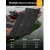 imageFOCEAN Boat Flooring EVA Foam Boat Decking Marine Flooring Brushed Texture Marine Mats for Boats Yacht Kayak RV 945quot x472quot 236quot157quotDark GreyBlack Back