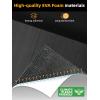 imageFOCEAN Boat Flooring EVA Foam Boat Decking Marine Flooring Brushed Texture Marine Mats for Boats Yacht Kayak RV 945quot x472quot 236quot157quotDark GreyBlack Back
