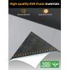 imageFOCEAN Boat Flooring EVA Foam Boat Decking Marine Flooring Brushed Texture Marine Mats for Boats Yacht Kayak RV 945quot x472quot 236quot157quotGreyBlack Back