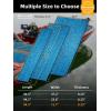 imageFOCEAN Boat Flooring EVA Foam Boat Decking Marine Flooring Camo SelfAdhesive Diamand Pattern Marine Mats for Boats Yacht Kayak RV 945quotx157quot Jungle CamoBlue Camo