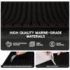 imageFOCEAN Boat Flooring EVA Foam Boat Decking Marine Flooring Camo SelfAdhesive Diamand Pattern Marine Mats for Boats Yacht Kayak RV 945quotx157quot Jungle CamoBlack