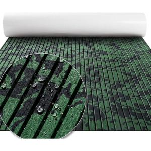 imageFOCEAN Boat Flooring EVA Foam Boat Decking Marine Flooring Camo SelfAdhesive Diamand Pattern Marine Mats for Boats Yacht Kayak RV 945quotx157quot Jungle CamoOlive Camo