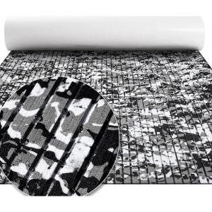 imageFOCEAN Boat Flooring EVA Foam Boat Decking Marine Flooring Camo SelfAdhesive Diamand Pattern Marine Mats for Boats Yacht Kayak RV 945quotx157quot Jungle CamoSnow Camo