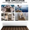 imageFOCEAN Boat Flooring EVA Foam Boat Decking Faux Teak Marine Flooring Boat Mat Boat Carpet Sheet for Motorboat RV Yacht Kayak Surfboard 945quotx 472quot354quot236quot157quotTerra with Black Lines