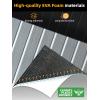 imageFOCEAN Boat Flooring EVA Foam Boat Decking Faux Teak Marine Flooring Boat Mat Boat Carpet Sheet for Motorboat RV Yacht Kayak Surfboard 945quotx 472quot354quot236quot157quotGrey With White Seam Lines