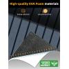 imageFOCEAN Boat Flooring EVA Foam Boat Decking Faux Teak Marine Flooring Boat Mat Boat Carpet Sheet for Motorboat RV Yacht Kayak Surfboard 945quotx 472quot354quot236quot157quotDark Grey With Black Seam Lines