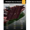 imageFOCEAN Boat Flooring EVA Foam Boat Decking Faux Teak Marine Flooring Boat Mat Boat Carpet Sheet for Motorboat RV Yacht Kayak Surfboard 945quotx 472quot354quot236quot157quotBlack With Red Seam Lines