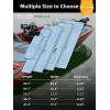 imageFOCEAN Boat Flooring EVA Foam Boat Decking Faux Teak Marine Flooring Boat Mat Boat Carpet Sheet for Motorboat RV Yacht Kayak Surfboard 945quotx 472quot354quot236quot157quotGrey With Blue Seam Lines