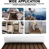 imageFOCEAN Boat Flooring EVA Foam Boat Decking Faux Teak Marine Flooring Boat Mat Boat Carpet Sheet for Motorboat RV Yacht Kayak Surfboard 945quotx 472quot354quot236quot157quotTerra with Black Lines