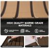 imageFOCEAN Boat Flooring EVA Foam Boat Decking Faux Teak Marine Flooring Boat Mat Boat Carpet Sheet for Motorboat RV Yacht Kayak Surfboard 945quotx 472quot354quot236quot157quotTerra with Black Lines