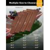 imageFOCEAN Boat Flooring EVA Foam Boat Decking Faux Teak Marine Flooring Boat Mat Boat Carpet Sheet for Motorboat RV Yacht Kayak Surfboard 945quotx 472quot354quot236quot157quotDark Brown With Black Seam Lines