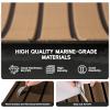 imageFOCEAN Boat Flooring EVA Foam Boat Decking Faux Teak Marine Flooring Boat Mat Boat Carpet Sheet for Motorboat RV Yacht Kayak Surfboard 945quotx 472quot354quot236quot157quotTerra with Black Lines