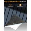 imageFOCEAN Boat Flooring EVA Foam Boat Decking Faux Teak Marine Flooring Boat Mat Boat Carpet Sheet for Motorboat RV Yacht Kayak Surfboard 945quotx 472quot354quot236quot157quotDark Grey With Black Seam Lines