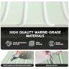 imageFOCEAN Boat Flooring EVA Foam Boat Decking Faux Teak Marine Flooring Boat Mat Boat Carpet Sheet for Motorboat RV Yacht Kayak Surfboard 945quotx 472quot354quot236quot157quotSeafoam Green with White Lines