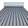 imageFOCEAN Boat Flooring EVA Foam Boat Decking Faux Teak Marine Flooring Boat Mat Boat Carpet Sheet for Motorboat RV Yacht Kayak Surfboard 945quotx 472quot354quot236quot157quotGrey With Black Seam Lines