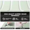 imageFOCEAN Boat Flooring EVA Foam Boat Decking Faux Teak Marine Flooring Boat Mat Boat Carpet Sheet for Motorboat RV Yacht Kayak Surfboard 945quotx 472quot354quot236quot157quotSeafoam Green with White Lines