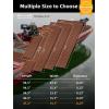 imageFOCEAN Boat Flooring EVA Foam Boat Decking Faux Teak Marine Flooring Boat Mat Boat Carpet Sheet for Motorboat RV Yacht Kayak Surfboard 945quotx 472quot354quot236quot157quotDark Brown With Black Seam Lines