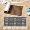 imageFOCEAN Boat Flooring EVA Foam Boat Decking Faux Teak Marine Flooring Boat Mat Boat Carpet Sheet for Motorboat RV Yacht Kayak Surfboard 945quotx 472quot354quot236quot157quotTerra with Black Lines