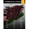 imageFOCEAN Boat Flooring EVA Foam Boat Decking Faux Teak Marine Flooring Boat Mat Boat Carpet Sheet for Motorboat RV Yacht Kayak Surfboard 945quotx 472quot354quot236quot157quotBlack With Red Seam Lines