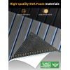 imageFOCEAN Boat Flooring EVA Foam Boat Decking Faux Teak Marine Flooring Boat Mat Boat Carpet Sheet for Motorboat RV Yacht Kayak Surfboard 945quotx 472quot354quot236quot157quotGrey With Blue Seam Lines