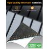 imageFOCEAN Boat Flooring EVA Foam Boat Decking Faux Teak Marine Flooring Boat Mat Boat Carpet Sheet for Motorboat RV Yacht Kayak Surfboard 945quotx 472quot354quot236quot157quotGrey With Black Seam Lines