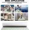 imageFOCEAN Boat Flooring EVA Foam Boat Decking Marine Mat NonSlip SelfAdhesive Flooring Sheet for Motorboat Kayak Surfboard Garden Swimming Pools 945x 157 Dark Grey with Black LinesSeafoam Green With White Lines