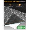 imageFOCEAN Boat Flooring EVA Foam Boat Decking Marine Mat NonSlip SelfAdhesive Flooring Sheet for Motorboat Kayak Surfboard Garden Swimming Pools 945x 157 Dark Grey with Black LinesGrey With White Lines