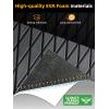 imageFOCEAN Boat Flooring EVA Foam Boat Decking Marine Mat NonSlip SelfAdhesive Flooring Sheet for Motorboat Kayak Surfboard Garden Swimming Pools 945x 157 Dark Grey with Black LinesDark Grey With Black Seam Lines