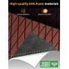 imageFOCEAN Boat Flooring EVA Foam Boat Decking Marine Mat NonSlip SelfAdhesive Flooring Sheet for Motorboat Kayak Surfboard Garden Swimming Pools 945x 157 Dark Grey with Black LinesDark Brown With Black Lines