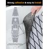 imageFOCEAN Boat Flooring EVA Foam Boat Decking Marine Mat NonSlip SelfAdhesive Flooring Sheet for Motorboat Kayak Surfboard Garden Swimming Pools 945x 157 Dark Grey with Black LinesGrey With Black Seam Lines