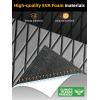 imageFOCEAN Boat Flooring EVA Foam Boat Decking Marine Mat NonSlip SelfAdhesive Flooring Sheet for Motorboat Kayak Surfboard Garden Swimming Pools 945x 157 Dark Grey with Black LinesGrey With Black Seam Lines