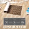 imageFOCEAN Boat Flooring EVA Foam Boat Decking Marine Mat NonSlip SelfAdhesive Flooring Sheet for Motorboat Kayak Surfboard Garden Swimming Pools 945x 157 Dark Grey with Black LinesTerra With Black Lines