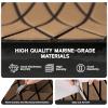 imageFOCEAN Boat Flooring EVA Foam Boat Decking Marine Mat NonSlip SelfAdhesive Flooring Sheet for Motorboat Kayak Surfboard Garden Swimming Pools 945x 157 Dark Grey with Black LinesTerra With Black Lines