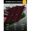 imageFOCEAN Boat Flooring EVA Foam Boat Decking Marine Mat NonSlip SelfAdhesive Flooring Sheet for Motorboat Kayak Surfboard Garden Swimming Pools 945x 157 Dark Grey with Black LinesBlack With Red Lines