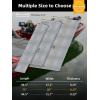 imageFOCEAN Boat Flooring EVA Foam Boat Decking Marine Mat NonSlip SelfAdhesive Flooring Sheet for Motorboat Kayak Surfboard Garden Swimming Pools 945x 157 Dark Grey with Black LinesGrey With White Lines